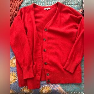 Madewell Vibrant Red Knit Top